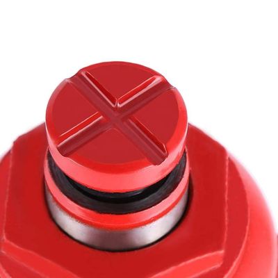 Rote 20 Ton Pneumatic Hydraulic Bottle Jack mit Ram Saddle