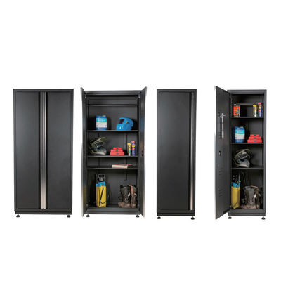 Steel Combo Cabinet: SS Top, 300kg Load, LED, Sockets for Auto Shop/Garage/Workshop