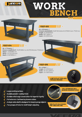 Workshop Heavy - Duty Workbench, Large Surface & Storage