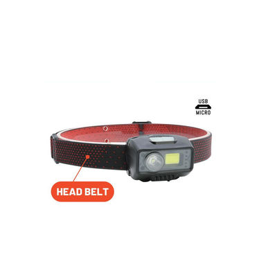 500lm Spot-Flood Headlamp (Motion Sensor, Red Strobe) – for Hiking, Camping, DIY, Emergencies
